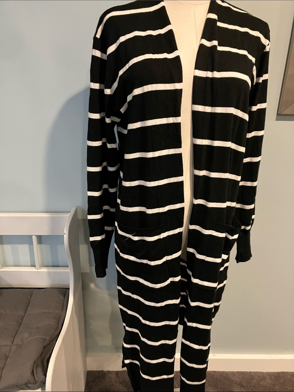 NWT long striped cardigan